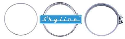 SKJ820 Skyline aftermarket DPF Service Kit for Detroit Diesel DD13 DD15 DD16 containing one gasket and two clamps
